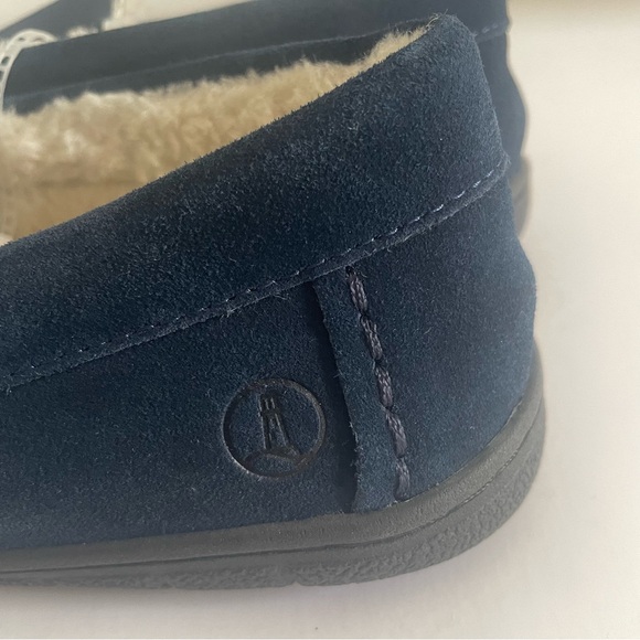 Bleu Navy Lands’End Slippers Size 10. - Picture 6 of 7